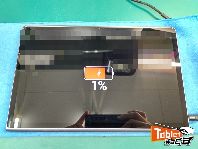 Lenovo　Tab　Plus (TB351FU)　充電不良による充電サブ基板交換修理　修理完了