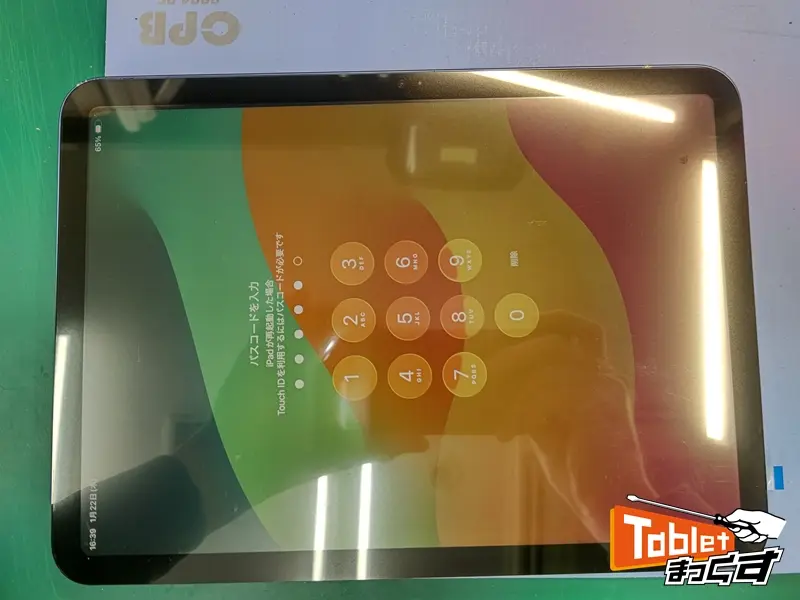 Apple　iPad　(第10世代)　タッチパネル仮組みテスト