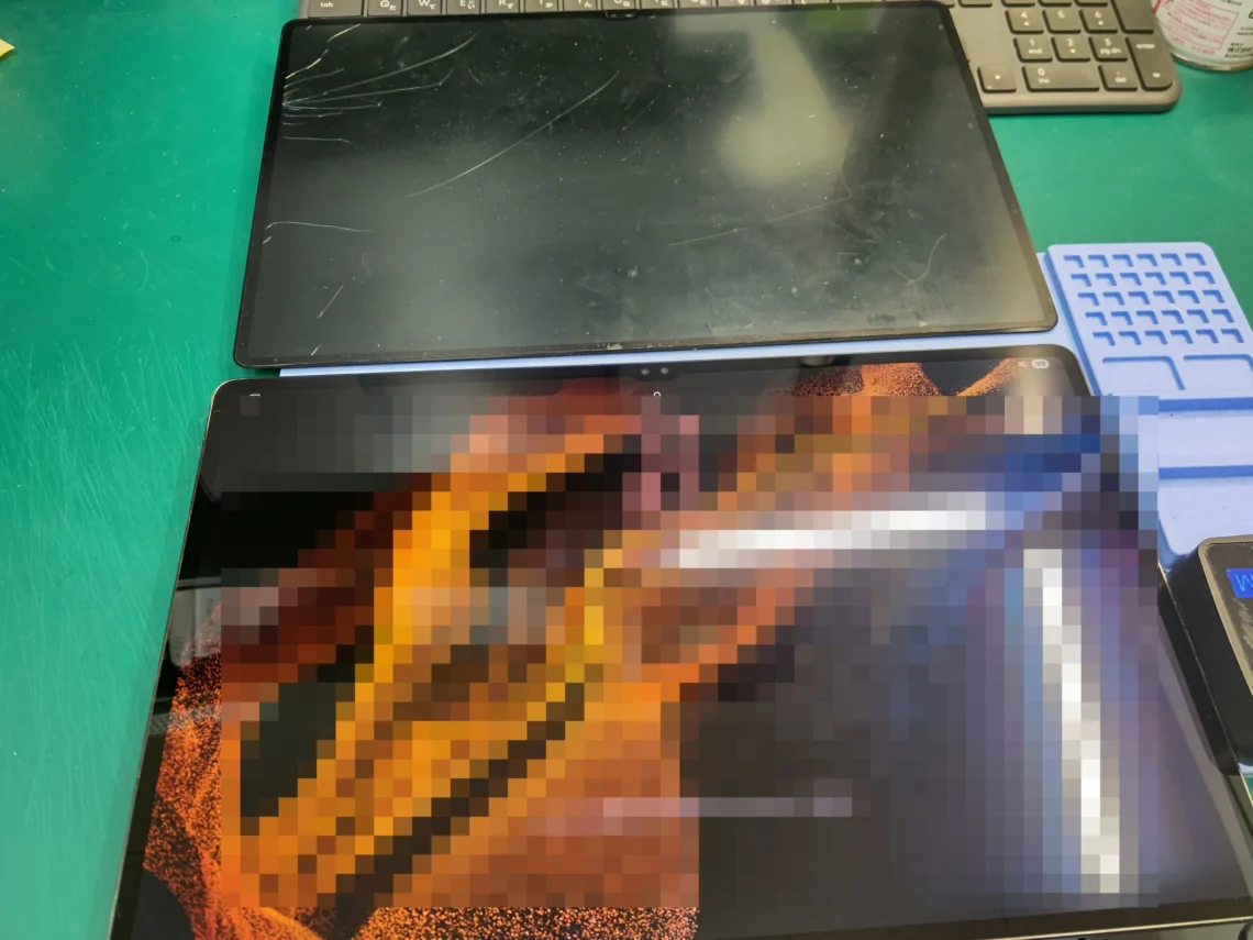 Galaxy Tab S8 Ultra 画面交換完了