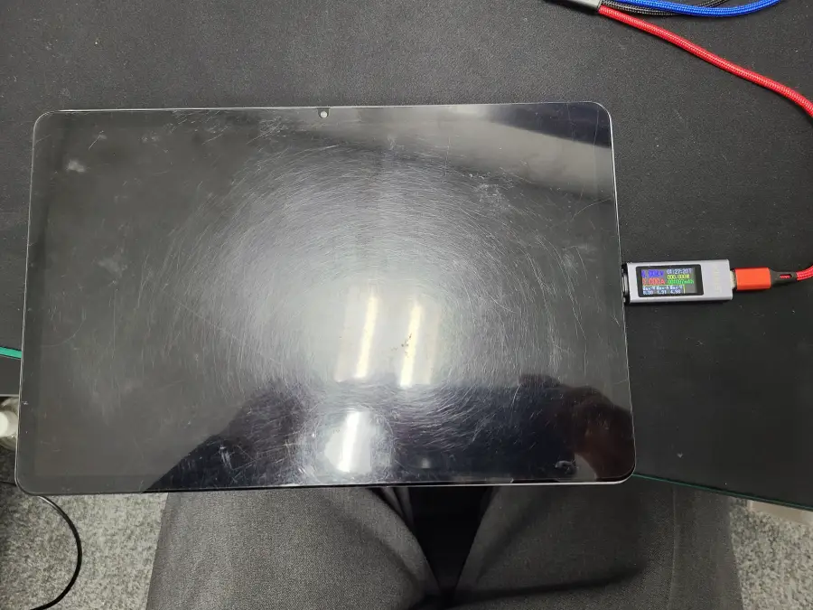 Galaxy Tab S7 分解前の動作確認