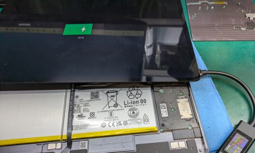 LAVIE Tab T12 T1295_DAS 正常に充電が増えない症状の修理【バッテリー交換】-04