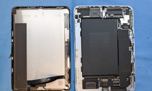 iPad mini 7 画面が半分映らない【即日画面交換修理】-08